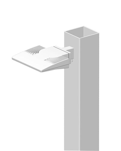 RAB ALED20NW LED 20W Area Light, No Photocell, 4000K (Neutral), 1111 Lumens, 74 CRI, White Finish