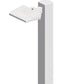 RAB ALED26W LED 26W Area Light, No Photocell, 5000K (Cool), 2662 Lumens, 70 CRI, Standard Operation, White Finish