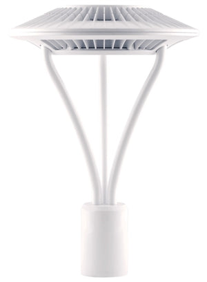 RAB ALED5T78W 78W LED Type V (Circular) Area Light, No Photocell, 5000K (Cool), 7021 Lumens, 64 CRI, 120-277V, Standard Operation, White Finish