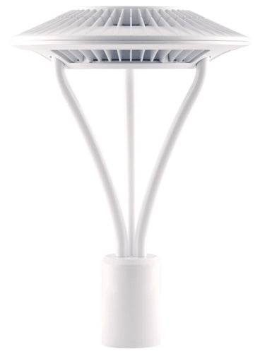 RAB ALED5T78YW/480 78W LED Type V (Circular) Area Light, No Photocell, 3000K (Warm), 5629 Lumens, 81 CRI, 480V, Standard Operation, White Finish
