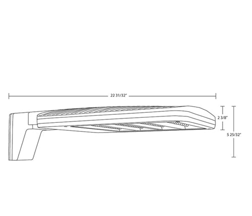 RAB ALEDM4T/WS2 150W LED Area Light with Universal Pole Mount, 5000K, 85 CRI, Adjustsable 10610/12625/19204 Lumens