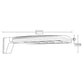 RAB ALEDM4TN LED Area Light with Universal Pole Mount, 78W/90W/150W Type IV Light Distribution, 4000K, 10610/12625/19204 Lumens, 85 CRI, Bronze Finish