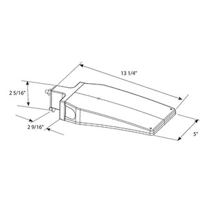RAB ALEDXS Small LED Field Adjustable Area Light, 32/24/16W, 3000/4000/5000K, 2020-4151 lumens, 82 CRI, Bronze Finish