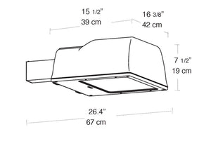 RAB ALS250QT/PC 250W High Pressure Sodium AL Pole Mount Area Light, 120V Photocell, 24000 Lamp Life, Type II Distribution, Bronze Finish