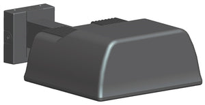 RAB ALS250XQT 250W High Pressure Sodium AL Wall Mount Area Light, 24000 Lamp Life, Type II Distribution, Bronze Finish