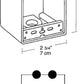 Rab B5-3/4 Single Gang Rectangular Boxes, 5 Hole , 3/4" Hole Size,Silver Gray Finish