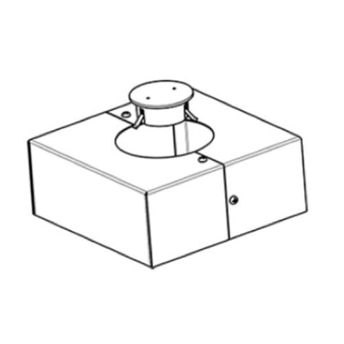 RAB BCK-S4 4" square steel with 7 & 11 guage pole base cover and cap kit