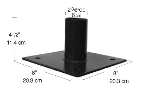 RAB BGSPole Mount, Tenon Mount, Bronze Finish