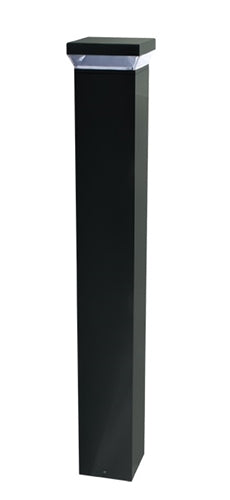 RAB BLED12-180 LED Round Bollard 12W 5100K Color Temperature, 69 CRI, 180 Degree Lighting Pattern, Bronze Finish