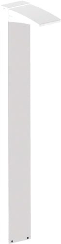 RAB BLED13YW 13W LED Rectangular Bollard 3000K Color Temperature (Warm), 87 CRI,  White Finish