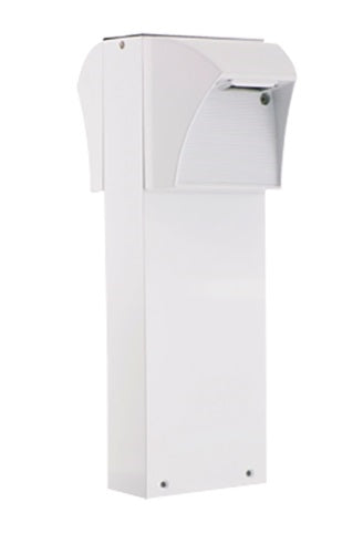 RAB BLED2X5-18NW 5W LED Square Bollard, Two BLEDs, 4000K Color Temperature (Neutral), 85 CRI, 18" Mounting Height, White Finish