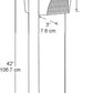 RAB BLED2X5-42/PC 5W LED Square Bollard, Two BLEDs, 5000K Color Temperature (Cool), 68 CRI, 42" Mounting Height, Bronze Finish