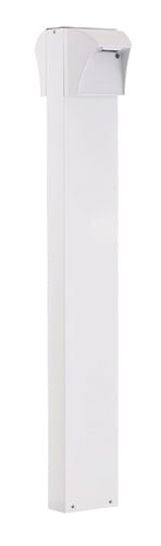 RAB BLED2X5-42YW 5W LED Square Bollard, Two BLEDs, 3000K Color Temperature (Warm), 87 CRI, 42" Mounting Height, White Finish