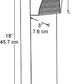 RAB BLED5-18YW 5W LED Square Bollard, One BLED, 3000K Color Temperature (Warm), 87 CRI, 18" Mounting Height, White Finish