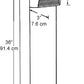 RAB BLED5-36Y 5W LED Square Bollard, One BLED, 3000K Color Temperature (Warm), 87 CRI, 36" Mounting Height, Bronze Finish