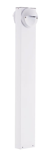 RAB BLEDR2X5-36W 5W LED Round Bollard, Two BLEDs, 5000K Color Temperature (Cool), 68 CRI, 36" Mounting Height, White Finish 