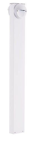 RAB BLEDR2X5-42YW 5W LED Round Bollard, Two BLEDs, 3000K Color Temperature (Warm), 87 CRI, 42" Mounting Height, White Finish