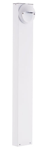 RAB BLEDR5-36W 5W LED Round Bollard, 5000K Color Temperature (Cool), 68 CRI, 36" Mounting Height, White Finish