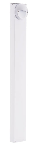 RAB BLEDR5-42NW/PC 5W LED Round Bollard, 4000K Color Temperature (Neutral), 85 CRI, 42" Mounting Height, White Finish