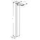 RAB BLEDSW 13/10/6W Adjustable LED Bollard, Adjustable CCT 3000/4000/5000K, Wet Location, High Reflection Polycarbonate Reflector, White
