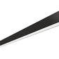RAB BOA10P-50D10-40YN-B 50W LED 10 ft Suspended Pendant Linear Slot Light, No Photocell, 3500K, 3754 Lumens, 82 CRI, 120-277V, 40 Degree Reflector, Dimmable, Not DLC Listed, Black Finish