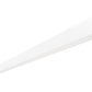 RAB BOA10P-50D10-40YN-W 50W LED 10 ft Suspended Pendant Linear Slot Light, No Photocell, 3500K, 3754 Lumens, 82 CRI, 120-277V, 40 Degree Reflector, Dimmable, Not DLC Listed, White Finish