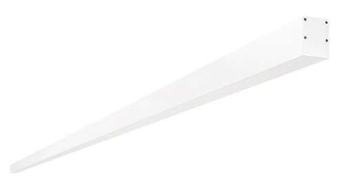 RAB BOA10S-100D10-40YN-W 100W LED 10 ft Surface Mount Linear Slot Light, No Photocell, 3500K, 6976 Lumens, 82 CRI, 120-277V, 40 Degree Reflector, Dimmable, Not DLC Listed, White Finish