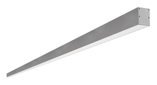 RAB BOA10S-50D10-40YN-S 50W LED 10 ft Surface Mount Linear Slot Light, No Photocell, 3500K, 3754 Lumens, 82 CRI, 120-277V, 40 Degree Reflector, Dimmable, Not DLC Listed, Silver Finish