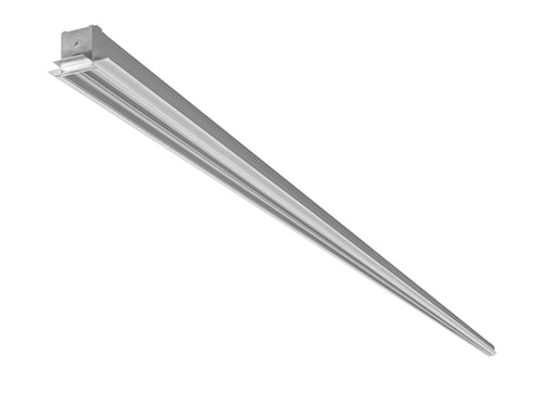 RAB BOA12-60D10 60W LED 12 ft Recessed Linear Slot Rough-In, No Photocell, 120-277V, 40 Degree Refletor, Dimmable, Aluminum Finish