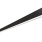 RAB BOA12P-120D10-40Y-B 120W LED 12 ft Suspended Pendant Linear Slot Light, No Photocell, 3000K (Warm), 8190 Lumens, 83 CRI, 120-277V, 40 Degree Reflector, Dimmable, Not DLC Listed, Black Finish