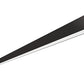 RAB BOA12S-60D10-40Y-B 60W LED 12 ft Surface Mount Linear Slot Light, No Photocell, 3000K (Warm), 4497 Lumens, 83 CRI, 120-277V, 40 Degree Reflector, Dimmable, Not DLC Listed, Black Finish