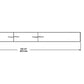 RAB BOA12S-60D10-40Y-B 60W LED 12 ft Surface Mount Linear Slot Light, No Photocell, 3000K (Warm), 4497 Lumens, 83 CRI, 120-277V, 40 Degree Reflector, Dimmable, Not DLC Listed, Black Finish