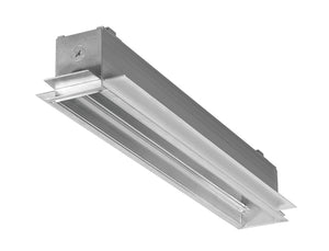 RAB BOA2-20D10 20W LED 2 ft Recessed Linear Slot Rough-In, No Photocell, 120-277V, 40 Degree Refletor, Dimmable, Aluminum Finish