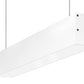 RAB BOA2P-10D10-40Y-W 10W LED 2 ft Suspended Pendant Linear Slot Light, 3000K (Warm), No Photocell, 700 Lumens, 86 CRI, 120-277V, 40 Degree Reflector, Dimmable, Not DLC Listed, White Finish