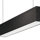 RAB BOA2P-10D10-40YN-B 10W LED 2 ft Suspended Pendant Linear Slot Light, 3500K, No Photocell, 731 Lumens, 84 CRI, 120-277V, 40 Degree Reflector, Dimmable, Not DLC Listed, Black Finish