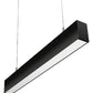 RAB BOA2PB Field Adjustable Light Output (20W default) LED 2 ft Suspended Pendant Linear Light, Color Temperature Selectable, 90 CRI, 120-277V, Dimmable, Black Finish