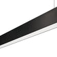RAB BOA4P-40D10-40YN-B 40W LED 4 ft Suspended Pendant Linear Slot Light, 3500K, No Photocell, 2744 Lumens, 84 CRI, 120-277V, 40 Degree Reflector, Dimmable, Not DLC Listed, Black Finish