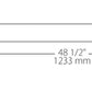 RAB BOA4S-20D10-40YN-W 20W LED 4 ft Surface Mount Linear Slot Light, No Photocell, 3500K, 1471 Lumens, 84 CRI, 120-277V, 40 Degree Reflector, Dimmable, Not DLC Listed, White Finish