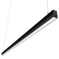 RAB BOA8PB Field Adjustable Light Output (80W default) LED 8 ft Suspended Pendant Linear Light, Color Temperature Selectable, 90 CRI, 120-277V, Dimmable, Black Finish