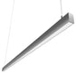 RAB BOA8PS Field Adjustable Light Output (80W default) LED 8 ft Suspended Pendant Linear Light, Color Temperature Selectable, 90 CRI, 120-277V, Dimmable, Silver Finish