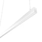 RAB BOA8PW Field Adjustable Light Output (80W default) LED 8 ft Suspended Pendant Linear Light, Color Temperature Selectable, 90 CRI, 120-277V, Dimmable, White Finish