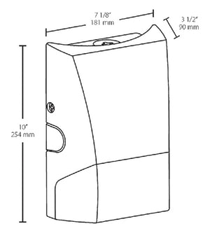 RAB BRISKM32L-730 22W Brisk Medium LED Wallpack, 3200 Lumens, 70 CRI, 3000K Color Temperature, 120-277V, Bronze Finish