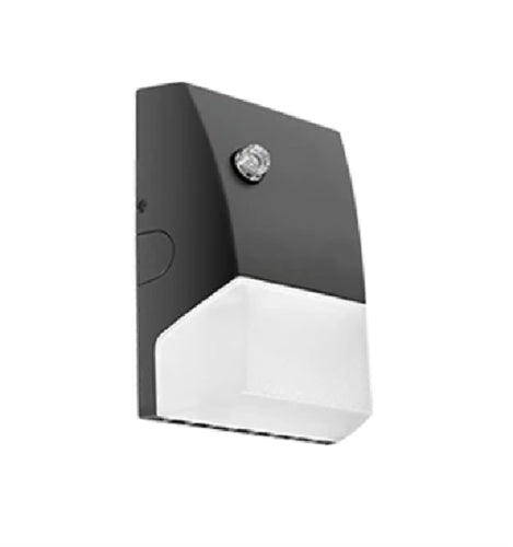 RAB BRISKM32L-730/PCU 22W Brisk Medium LED Wallpack, 3200 Lumens, 70 CRI, 3000K Color Temperature, 120-277V, Photocontrol, Bronze Finish