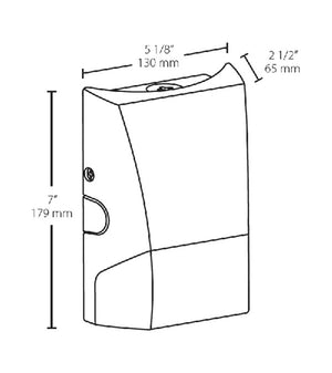 RAB BRISKS17L-W/PCU 13W LED Wallpack, 1700 Lumens, 70CRI, 5000K, Cool, 120-277V, Photocell, White