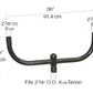 RAB BULL2 Bullhorn Bracket 2 Tenon for Floodlights, Bronze Finish