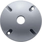 RAB C100 Weatherproof Die Cast Round Cover 1 Hole, Silver Gray