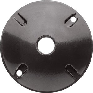 RAB C100A Weatherproof Die Cast Round Cover 1 Hole, Bronze