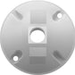 RAB C100W Weatherproof Die Cast Round Cover 1 Hole, White