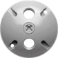 RAB C103 Weatherproof Die Cast Round Cover 3 Holes, Silver Gray
