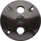 RAB C103A Weatherproof Die Cast Round Cover 3 Holes, Bronze